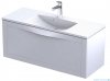 Oristo Skagen szafka z umywalką wisząca 119x50x45 biały mat OR49-SD1S-120-2/UME-AM-120-92-C